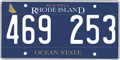 RI license plate 469253