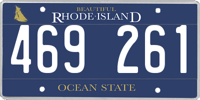 RI license plate 469261