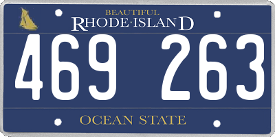 RI license plate 469263