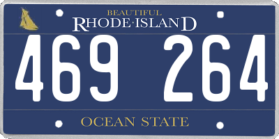 RI license plate 469264