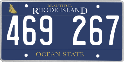 RI license plate 469267