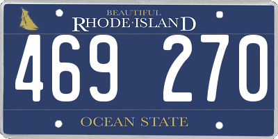 RI license plate 469270
