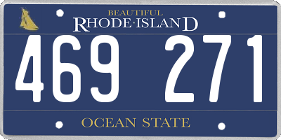 RI license plate 469271