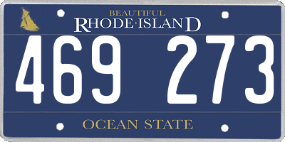 RI license plate 469273