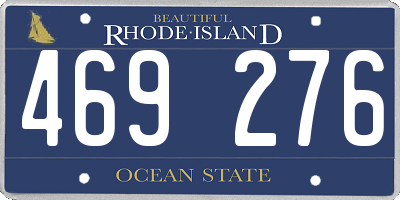 RI license plate 469276