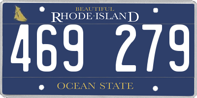 RI license plate 469279