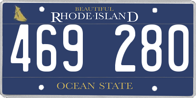 RI license plate 469280