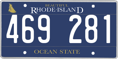 RI license plate 469281