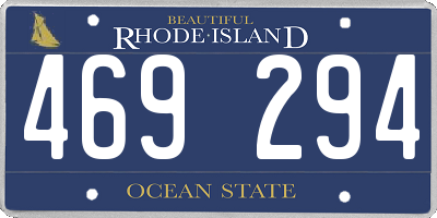 RI license plate 469294
