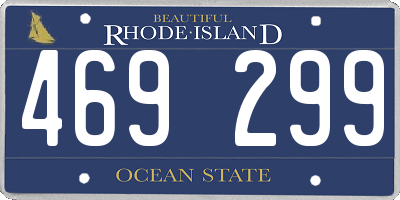 RI license plate 469299
