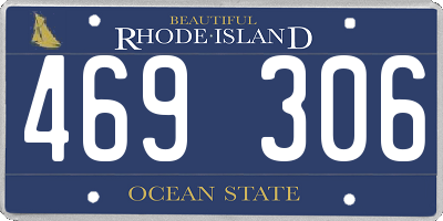 RI license plate 469306