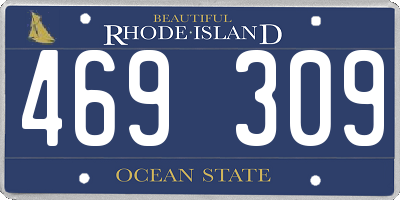 RI license plate 469309