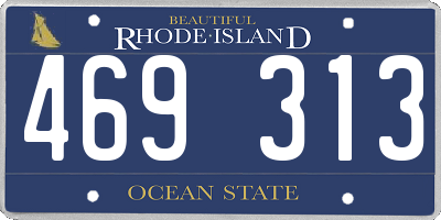 RI license plate 469313