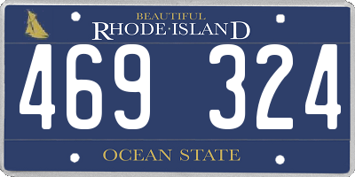 RI license plate 469324