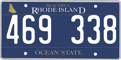 RI license plate 469338