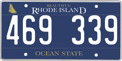 RI license plate 469339