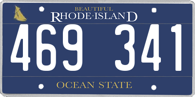 RI license plate 469341