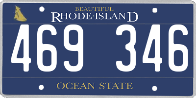 RI license plate 469346