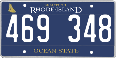RI license plate 469348