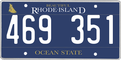 RI license plate 469351
