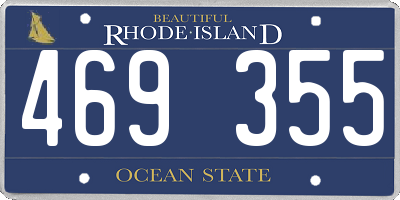 RI license plate 469355