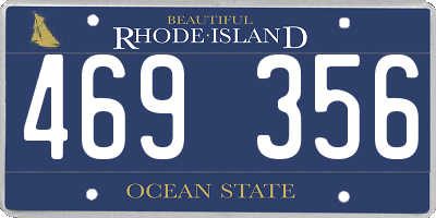 RI license plate 469356