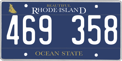 RI license plate 469358