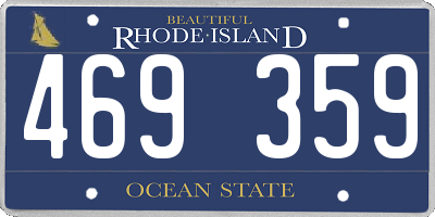 RI license plate 469359