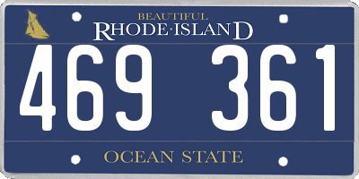RI license plate 469361