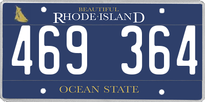 RI license plate 469364