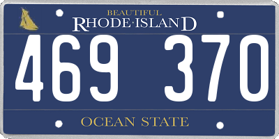 RI license plate 469370