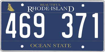 RI license plate 469371