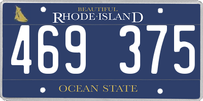 RI license plate 469375