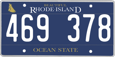 RI license plate 469378
