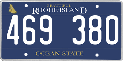 RI license plate 469380