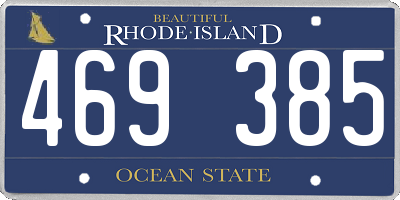 RI license plate 469385