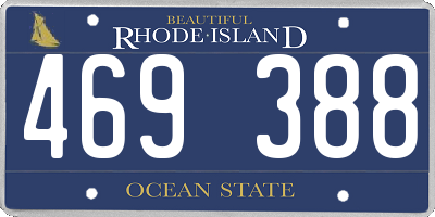 RI license plate 469388
