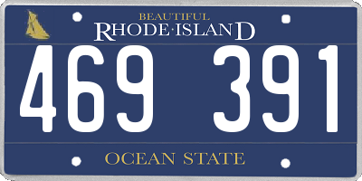 RI license plate 469391