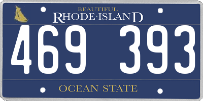 RI license plate 469393