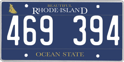 RI license plate 469394