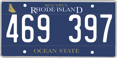RI license plate 469397