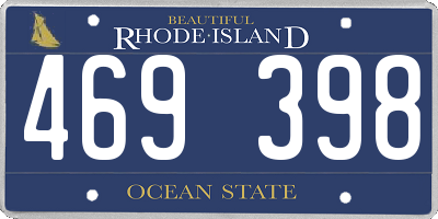 RI license plate 469398