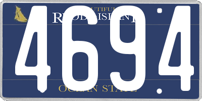 RI license plate 4694