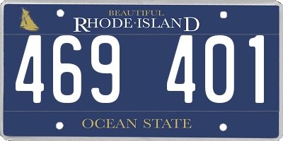 RI license plate 469401
