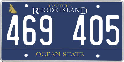 RI license plate 469405