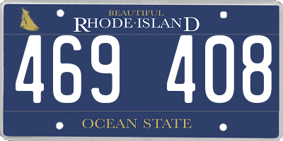 RI license plate 469408