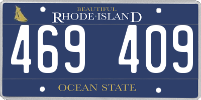 RI license plate 469409