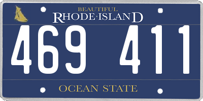 RI license plate 469411