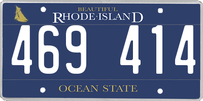 RI license plate 469414