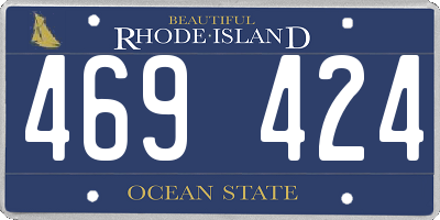 RI license plate 469424